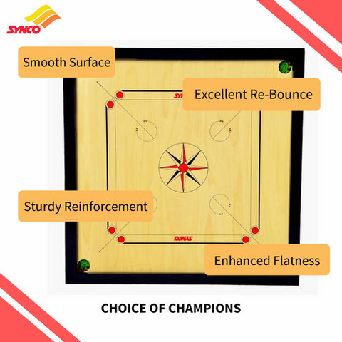 SYNCO LEADALL 24INCH CARROM BOARD FOR KIDS | KIBI SPORTS