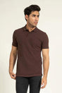 Chocolate Pleated Collar Polo | Cougar - KIBI SPORTS