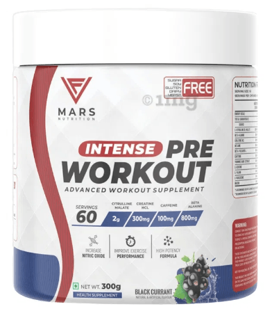Mars Nutrition Intense Pre Workout Black Currant - KIBI SPORTS