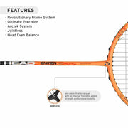 HEAD IGNITION 100 BADMINTON RACQUET (STRUNG) | KIBI SPORTS