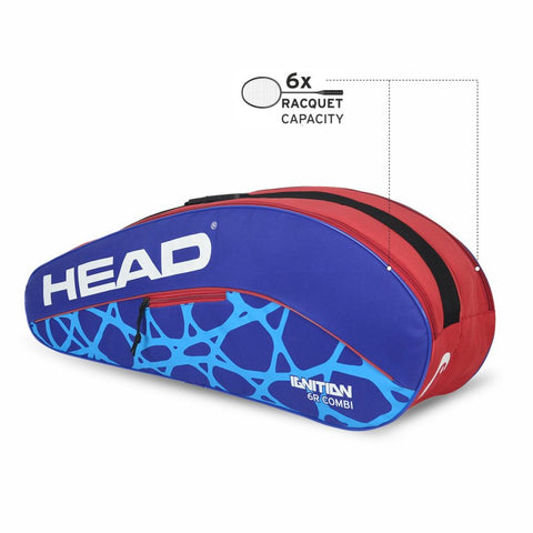 HEAD IGNITION 6R COMBI BADMINTON KIT BAG | KIBI SPORTS