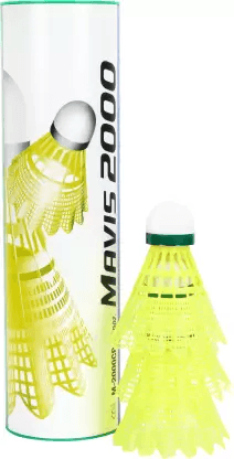 YONEX Mavis 2000 Nylon Shuttle - Yellow (Slow, 75, Pack of 6) | KIBI SPORTS - KIBI SPORTS