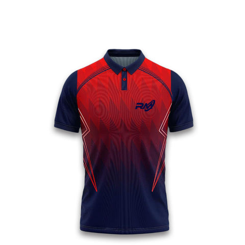 RM Sports Unisex T-shirt | Navy Blue/ Red | KIBI Sports