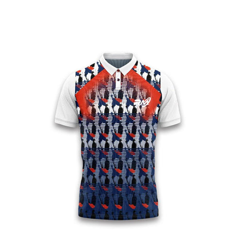 RM Sports Unisex T-shirt | White/ Blue / Orange | KIBI Sports - KIBI SPORTS