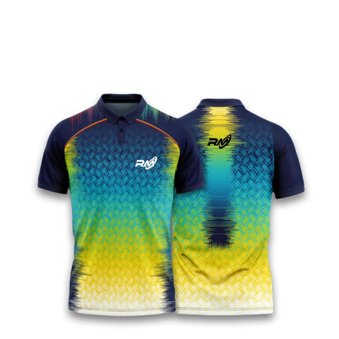 RM Sports Unisex T-shirt | Yellow/ Dark Blue | KIBI Sports - KIBI SPORTS