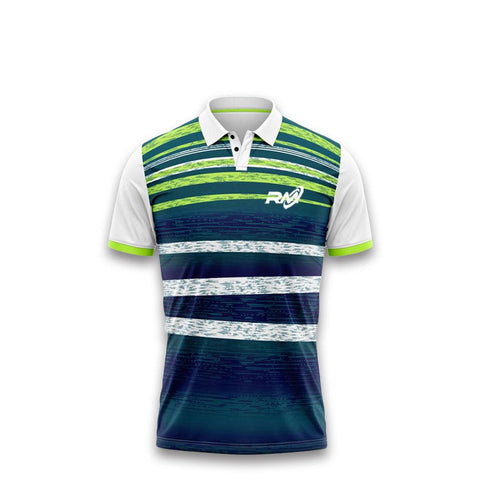 RM Sports Unisex T-shirt | White / Green / Blue | KIBI Sports