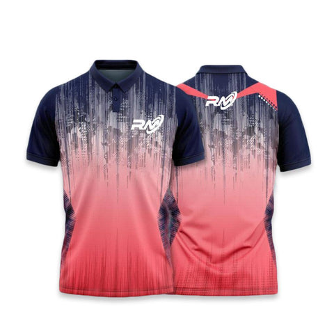 RM Sports Unisex T-shirt | Navy Blue/Pink | KIBI Sports - KIBI SPORTS