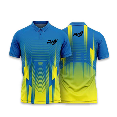 RM Sports Unisex T-shirt | Sky blue/ Yellow | KIBI Sports - KIBI SPORTS