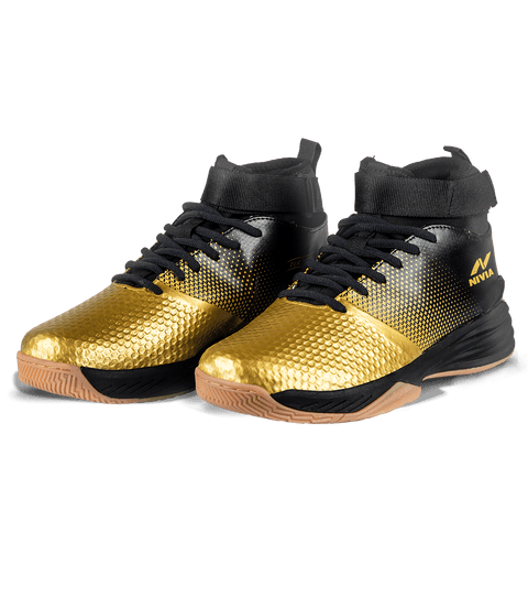 Nivia Tucana Gold Basketball Shoes | KIBI Sports - KIBI SPORTS