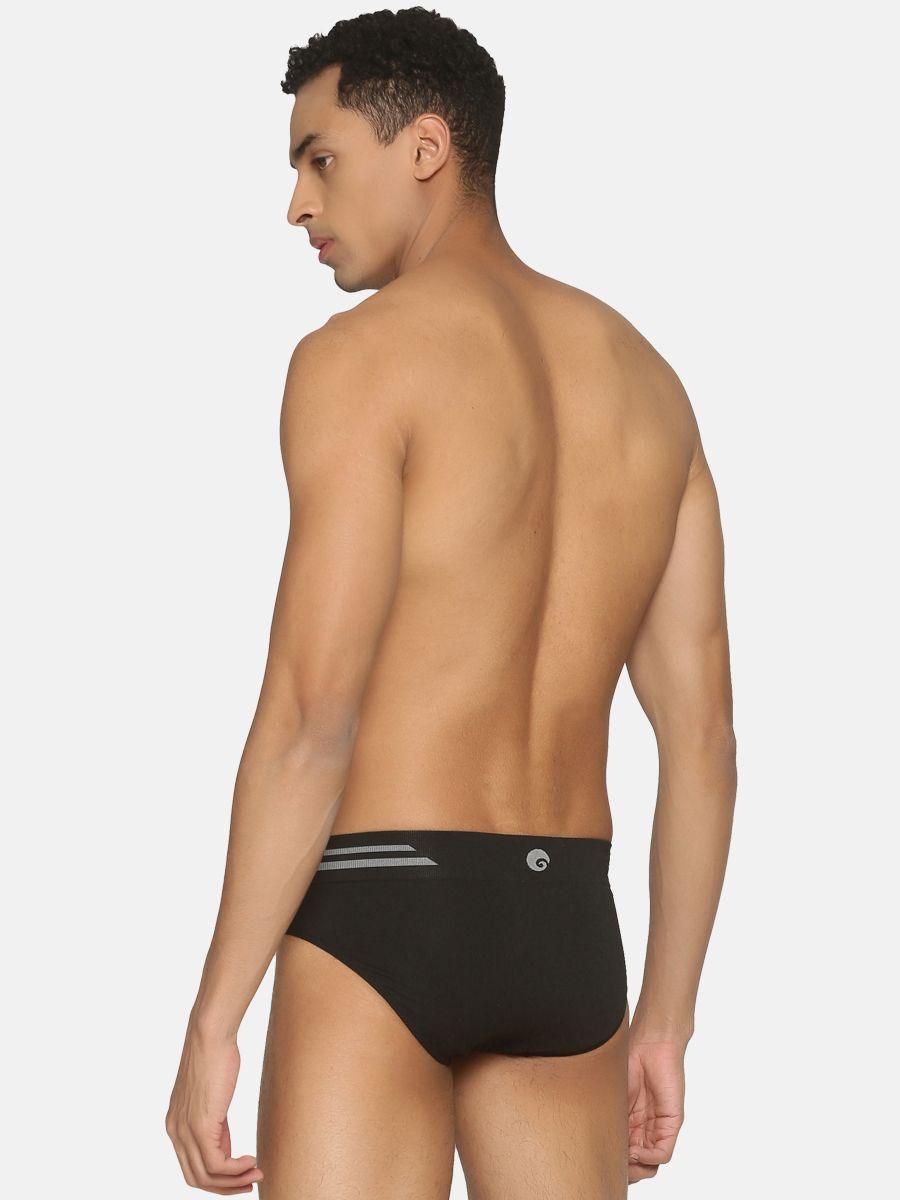 Omtex Sports Brief Seamless Supporter Black