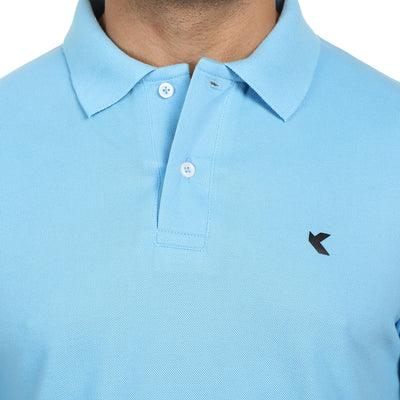 Kronos Cotton Polo All Seasons | Men's | Aqua | KIBI Sports - KIBI SPORTS