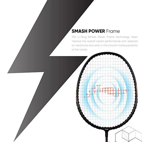 Li-Ning Mega Power Badminton Racquet with Smash Power Frame with Free Full Cover | KIBI Sports - KIBI SPORTS