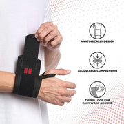 Nivia Cotton Thumb Wrist Support - KIBI SPORTS