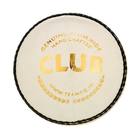 SG Club™ High Quality Four-Piece Water Proof Cricket Leather Ball