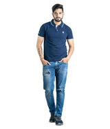 Kronos Slim Fit Cotton Polo | Men's | Navy Blue | KIBI Sports - KIBI SPORTS