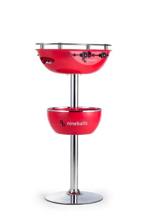 9Balls India | 2 in 1 Party Foosball Table - Red | KIBI Sports