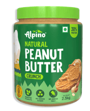 Alpino Natural Crunch Peanut Butter | 400g | KIBI Sports - KIBI SPORTS