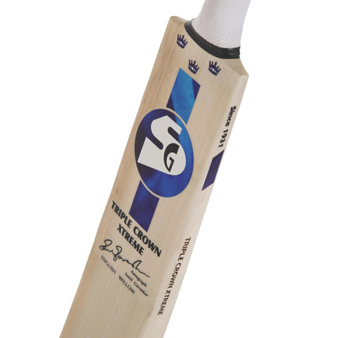 SG Triple Crown Xtreme Finest English Willow grade 3 Cricket Bat (Leather Ball) - Full Size - KIBI SPORTS