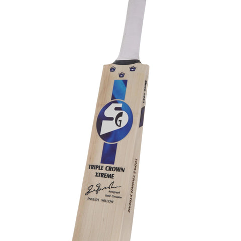 SG Triple Crown Xtreme Finest English Willow grade 3 Cricket Bat (Leather Ball) - Full Size - KIBI SPORTS