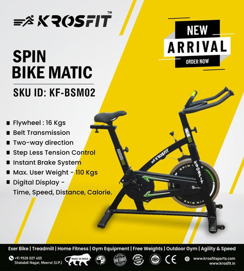 Krosfit Spin Bike Matic | GYM | KIBI Sports - KIBI SPORTS