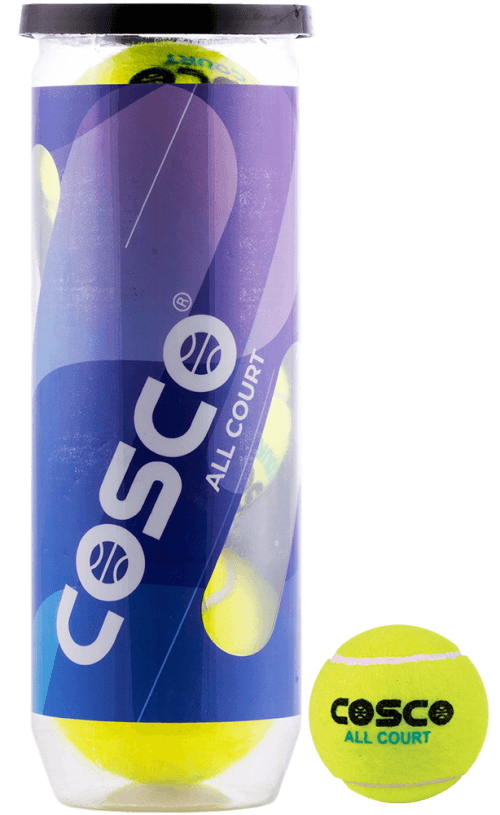 Cosco All Court Tennis Ball, Pack of 3 | KIBI Sports - KIBI SPORTS