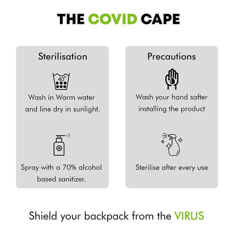 The COVID Cape - Virus Shield and Rain Cover of Backpack | KIBI Sports