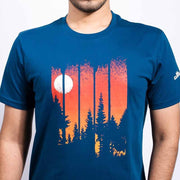 Trees and Wolf Men's T-shirt | KIBI Sports
