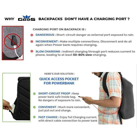 Zarc Anti-Theft Laptop Backpack (Melange) | KIBI Sports
