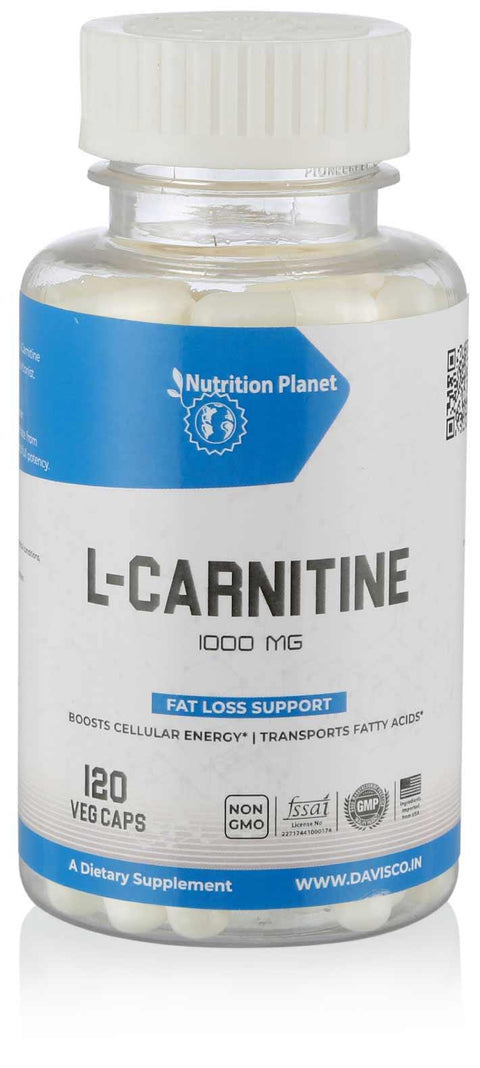 Nutrition Planet L-Carnitine | 120 capsules | KIBI Sports - KIBI SPORTS