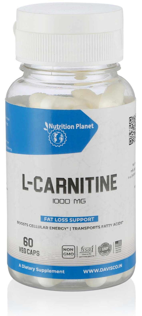 Nutrition Planet L-Carnitine | 60 capsules | KIBI Sports - KIBI SPORTS