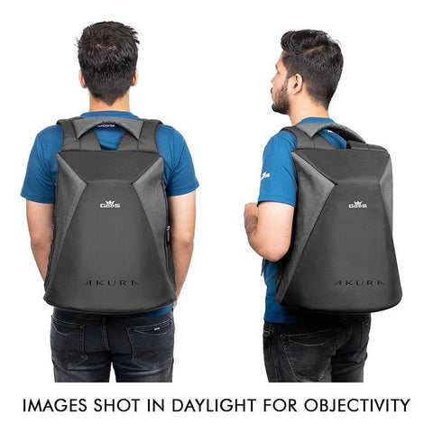 Akura Anti-Theft 15.6 inch Laptop Backpack (Black) | KIBI Sports
