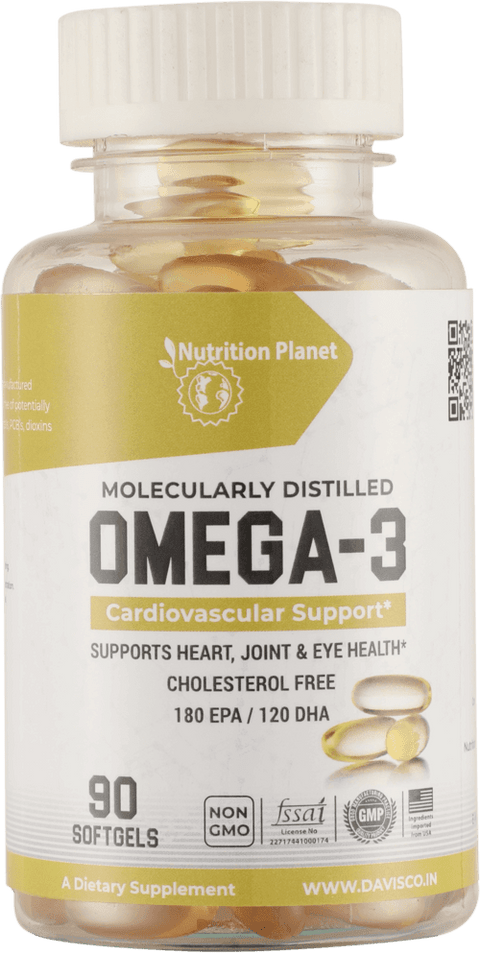 Nutrition Planet Omega-3 Fish Oil | 90 capsules | KIBI Sports