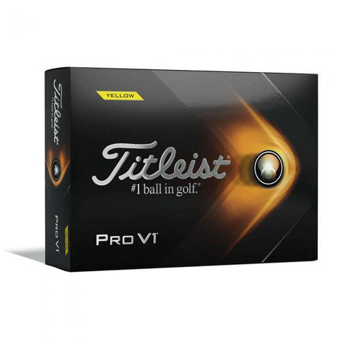 Titelist Pro V1 Golf Balls-Yellow - KIBI SPORTS