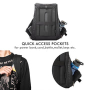 Ghost - Anti-Theft Laptop Backpack (Daring Texture) | KIBI Sports