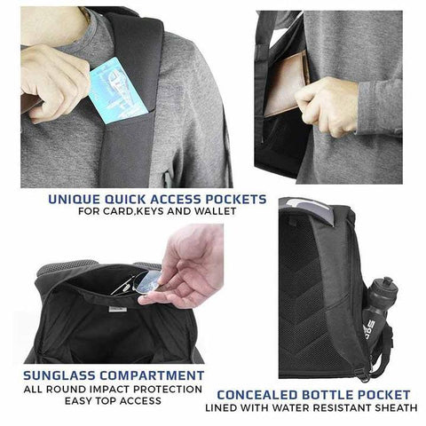 Zarc Anti-Theft Laptop Backpack (Melange) | KIBI Sports