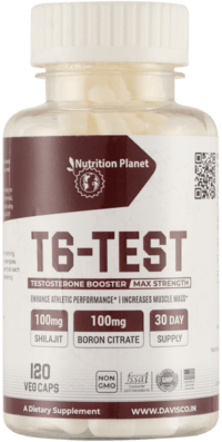 Nutrition Planet T-6 (Testosterone Booster) | 120 capsules | KIBI Sports - KIBI SPORTS