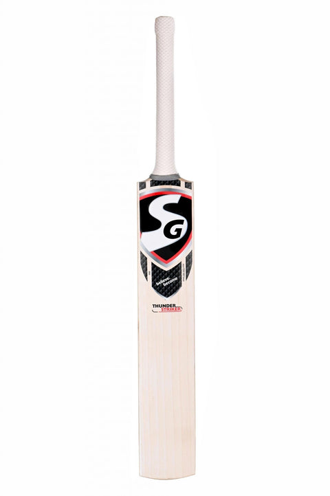 SG Thunder Striker Traditionally Shaped English grade 6 Willow Cricket Bat (Leather Ball) - KIBI SPORTS