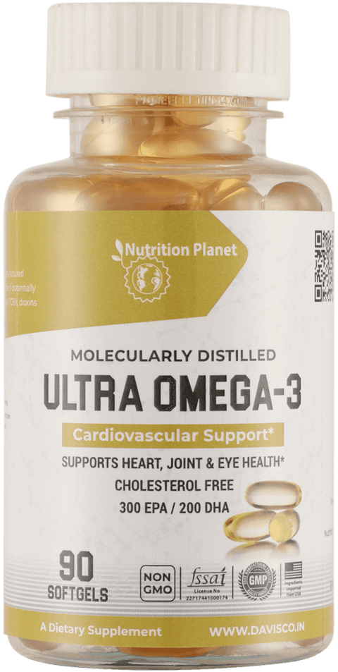 Nutrition Planet Ultra Omega-3 Fish Oil | 90 capsules | KIBI Sports - KIBI SPORTS