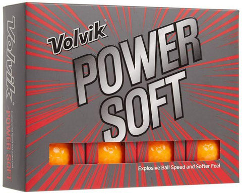 Volvik Power Soft Golf Balls-Orange - KIBI SPORTS